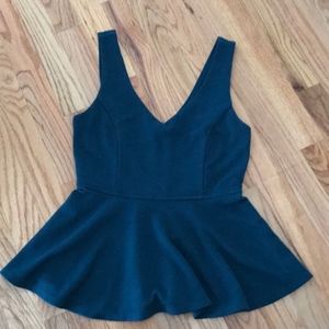 ❤️ Forever 21 Teal Peplum Top Size S